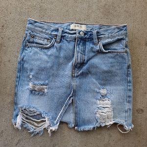 we the free denim skirt size 25